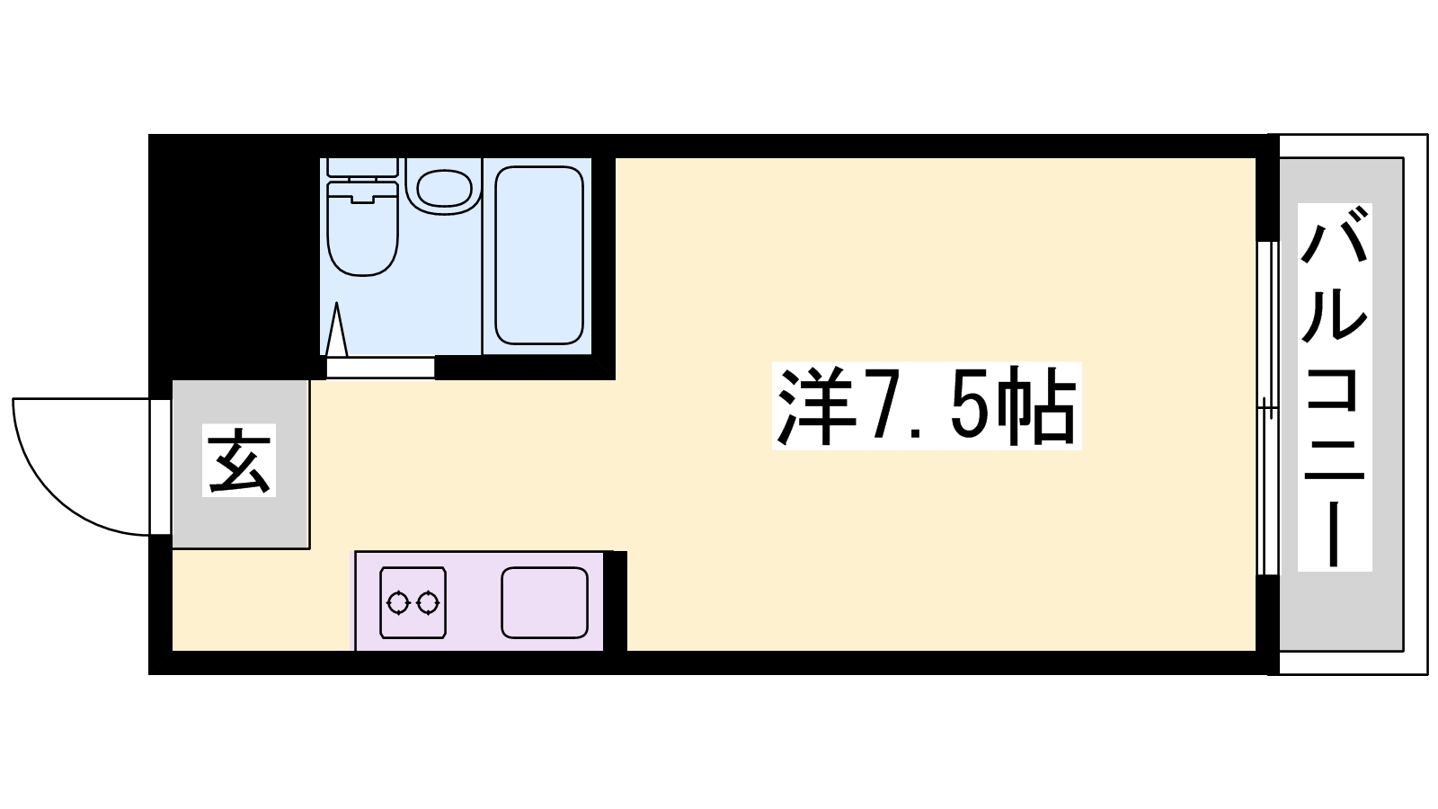 加古川市平岡町新在家のマンションの間取り