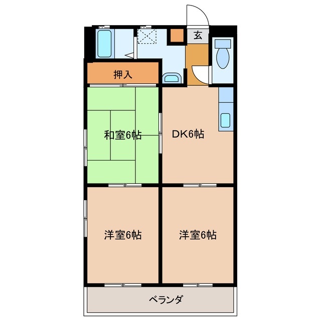 グレイスフル清和東館の間取り