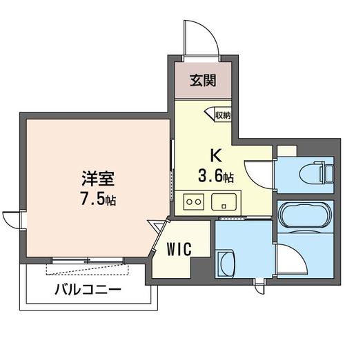 川崎市多摩区登戸新町のマンションの間取り