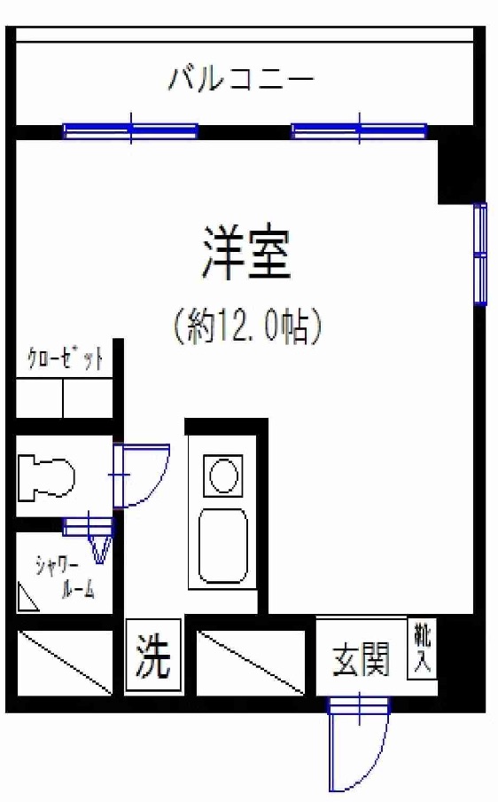 新宿区西新宿のマンションの間取り