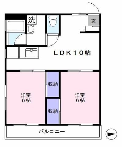 松戸市新松戸のマンションの間取り