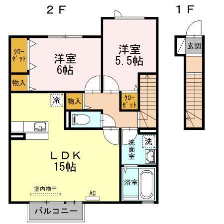 セジュール桜井　Ｂ棟の間取り