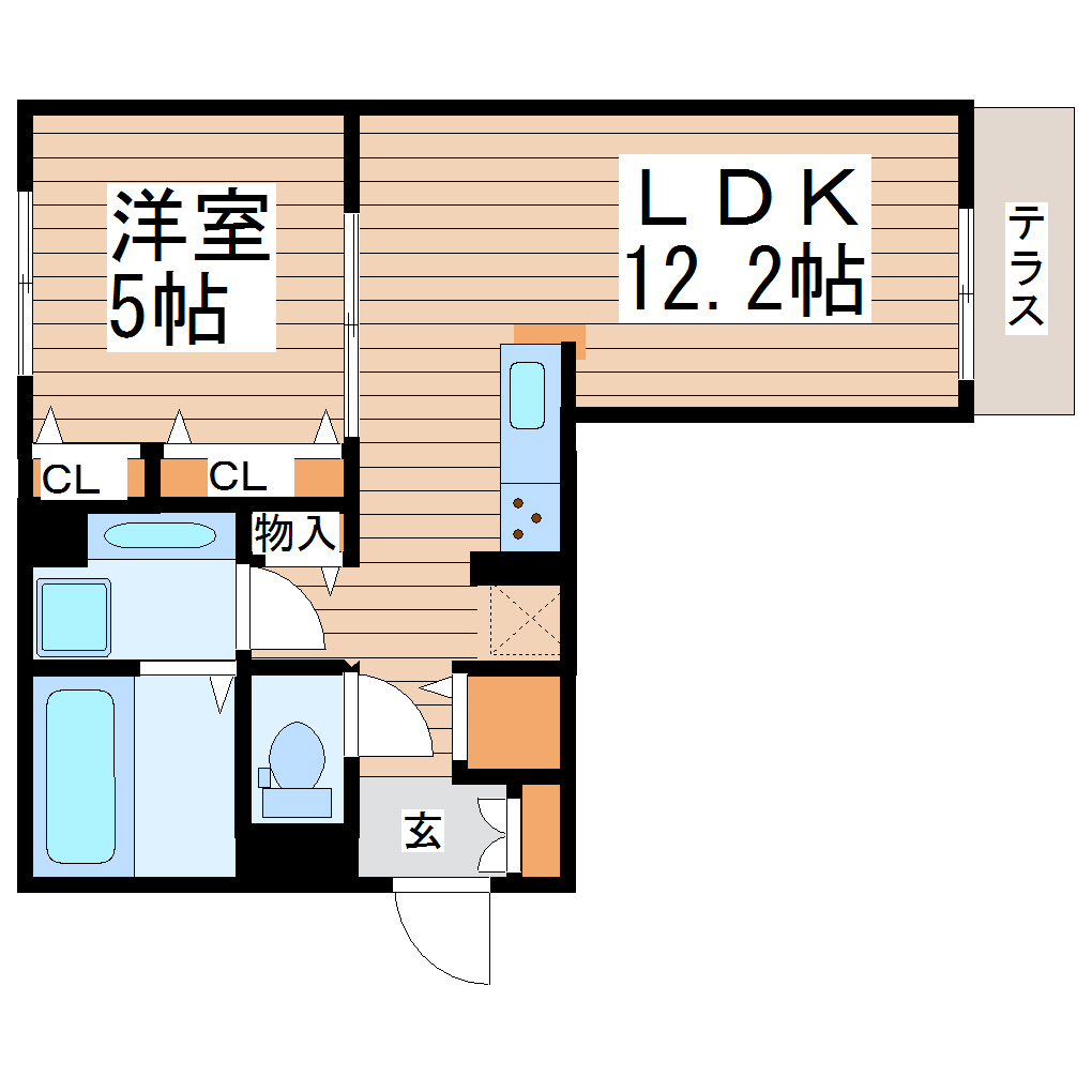 メゾンパーク木ノ下の間取り