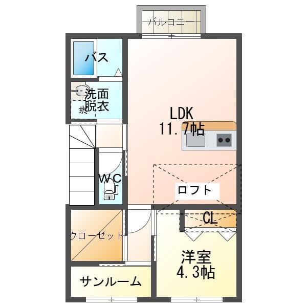 カーサＨｉｒｏの間取り