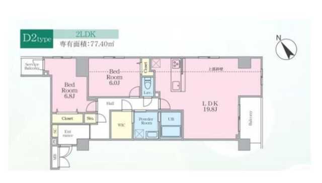 文京区西片のマンションの間取り