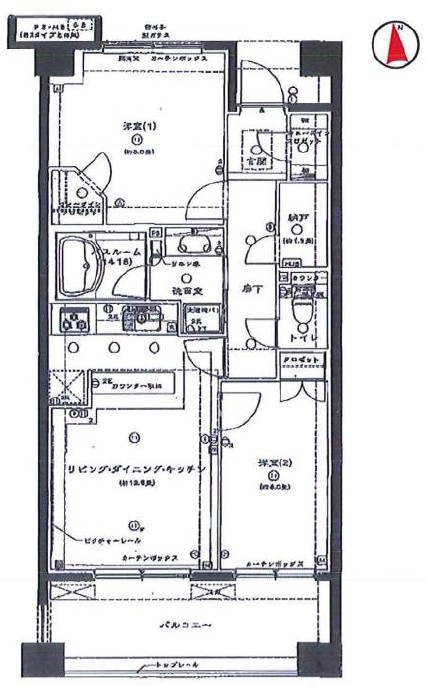 グランフォート洗足池の間取り