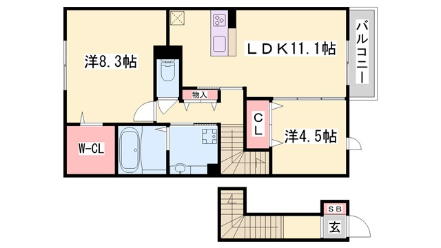 アネックスメイリンの間取り