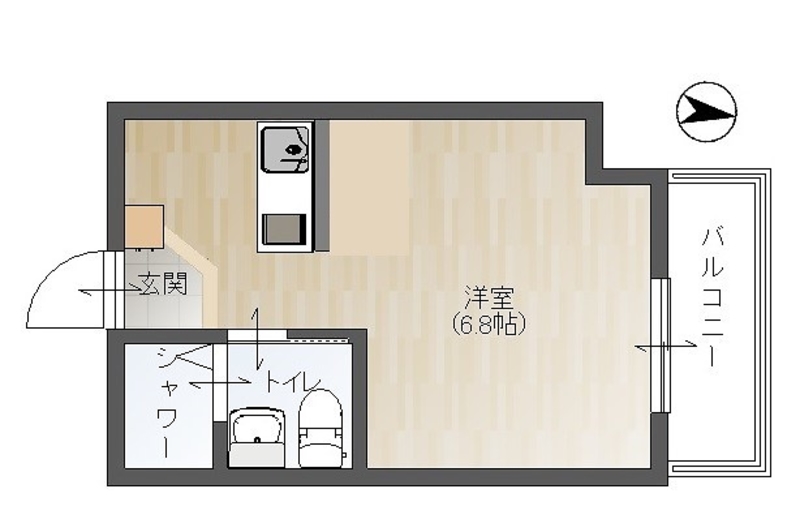 養秀ハイツの間取り