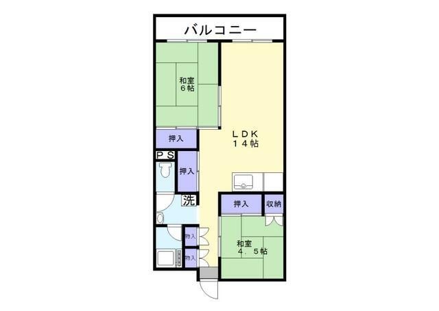 東久留米市前沢のマンションの間取り