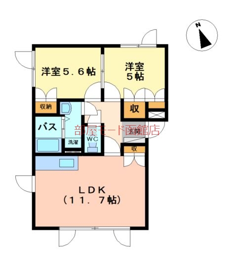 グリーンハイツ乃木の間取り