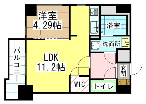 北九州市八幡東区枝光本町のマンションの間取り