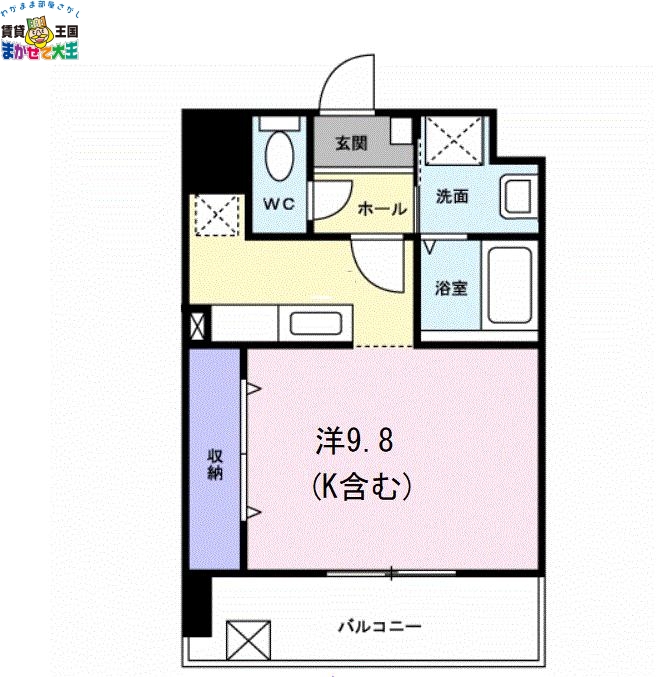 長崎市住吉町のマンションの間取り