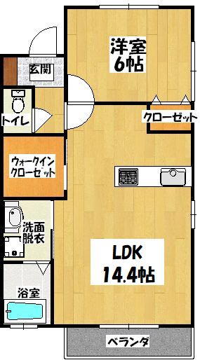 キャルムBの間取り