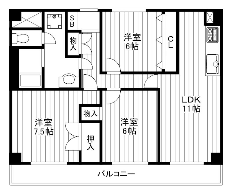 サンプロシードの間取り