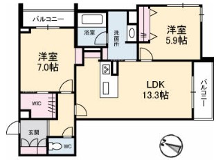 ラルーチェの間取り