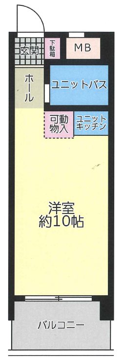 ホワイトパレス北九大前の間取り