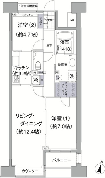 アビティ目黒の間取り
