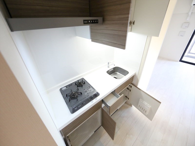 キッチン　システムキッチン（ガス2口コンロ付）