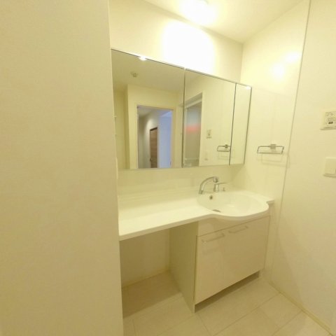 洗面設備　独立洗面化粧台が付いています