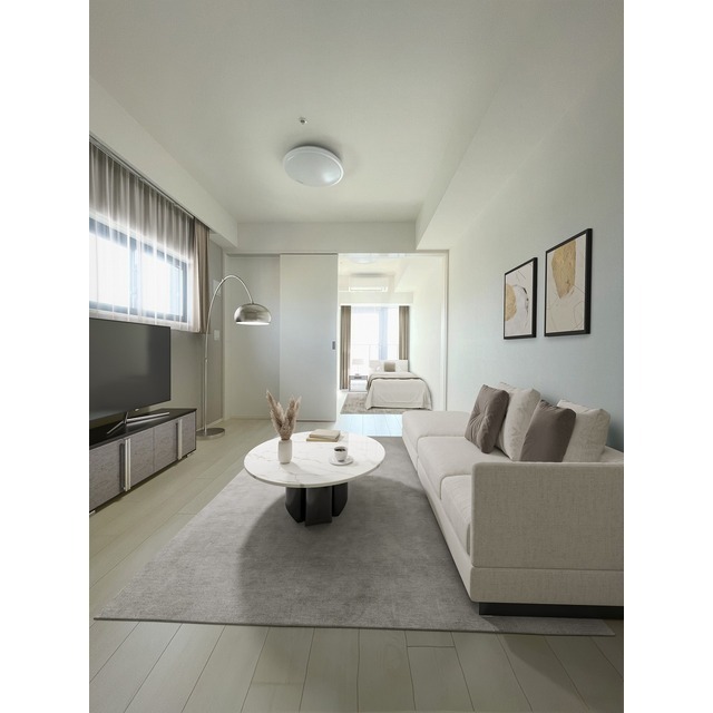 居室・リビング　家具・調度品等はＣＧ加工です。実際の賃貸住居には含まれません