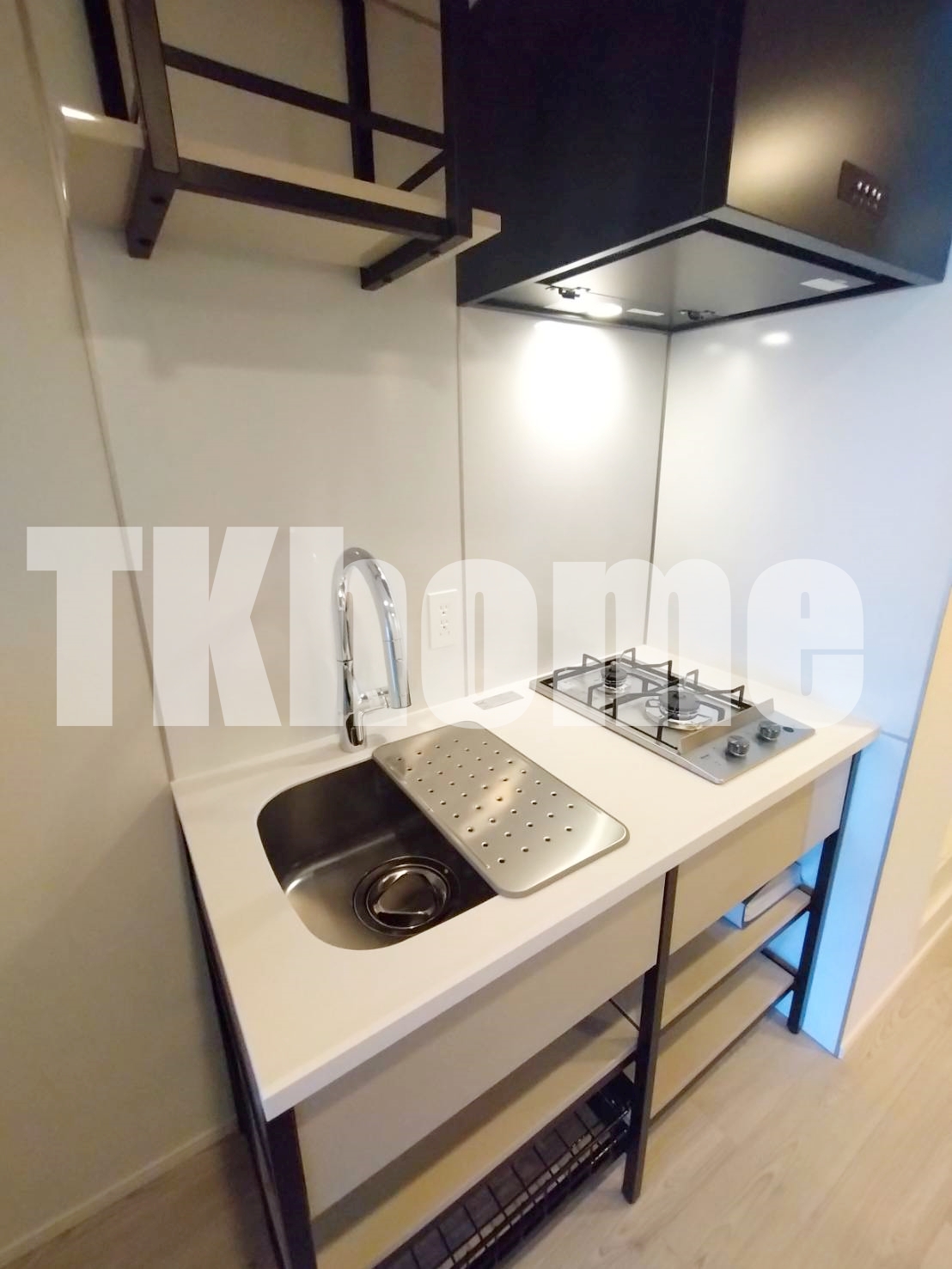 キッチン　2口ガスコンロシステムキッチン