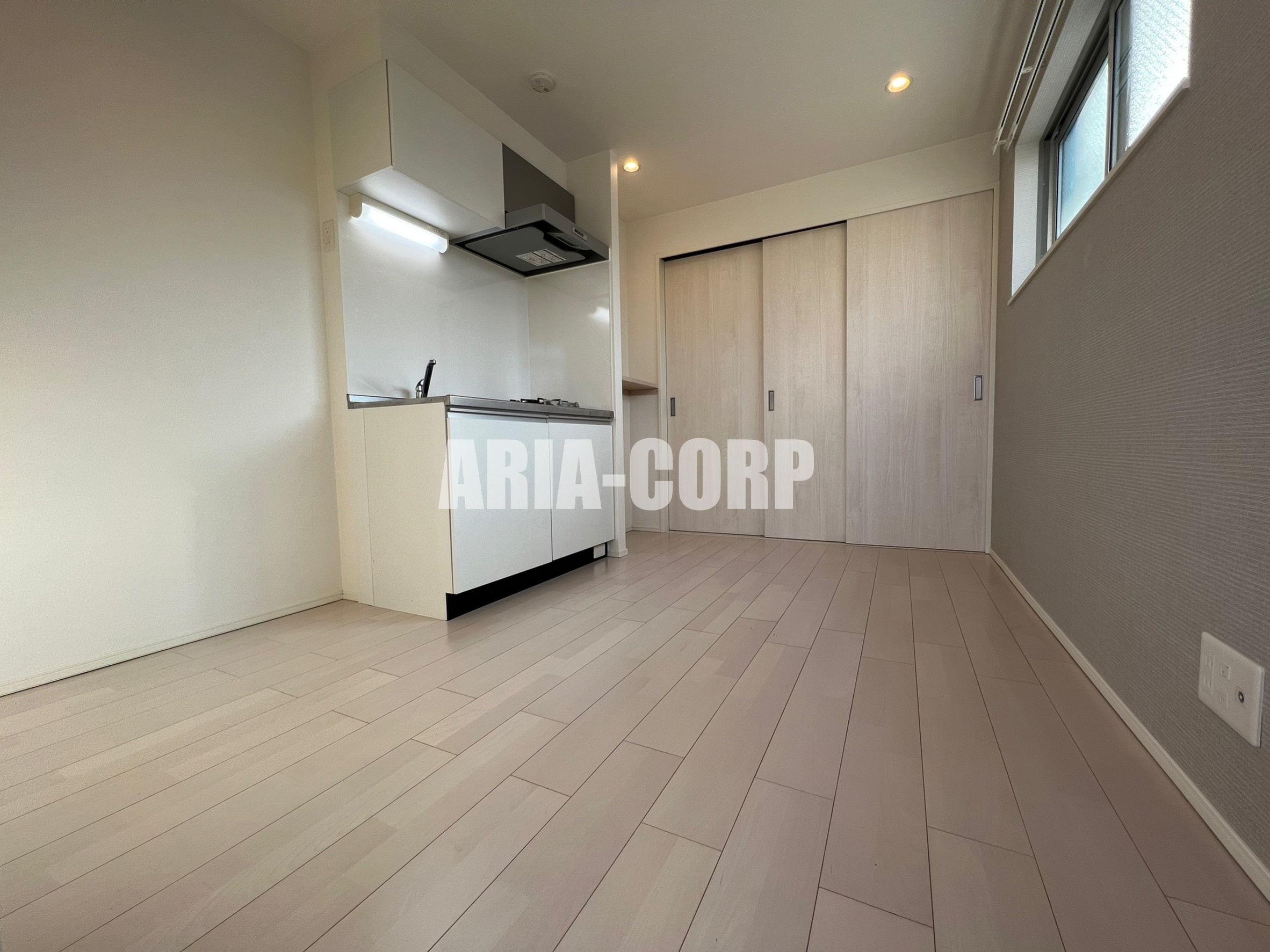 居室・リビング　白を基調としたお洒落なお部屋！奥行きたっぷりの空間です♪