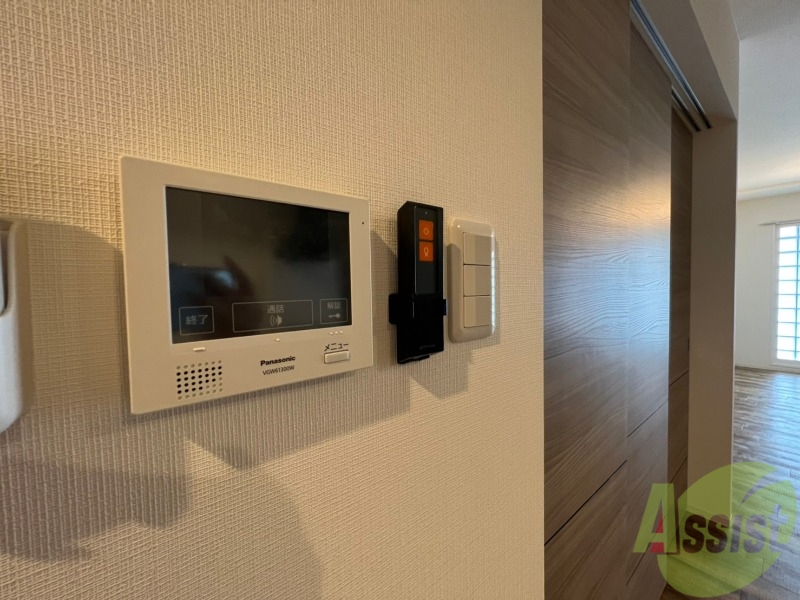 セキュリティ　モニター付きインターホンなのでセキュリティも安心です！