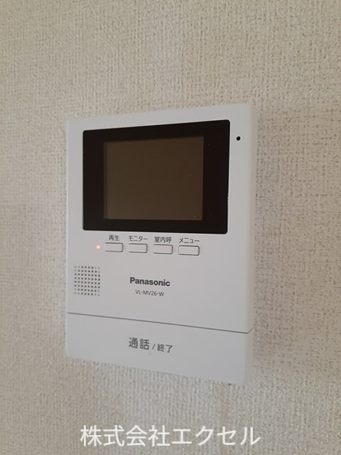 セキュリティ　モニター付きインターホンです。