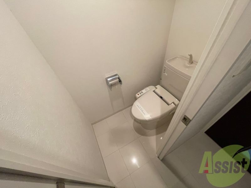 トイレ　ウォシュレット機能がついたトイレ。安心して使用できますね。