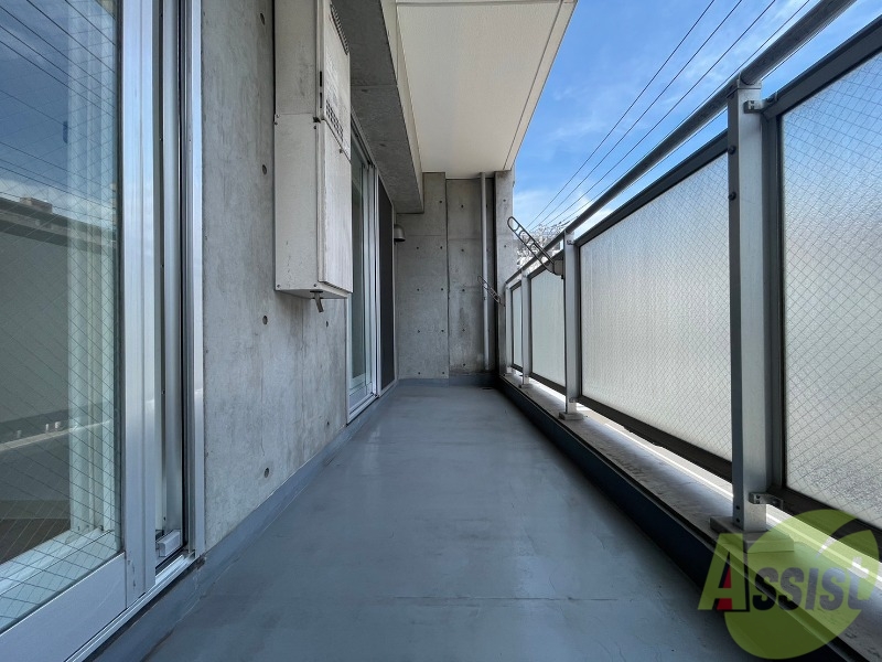 バルコニー　眺望です。陽当たりもよく風通しも良さそう。