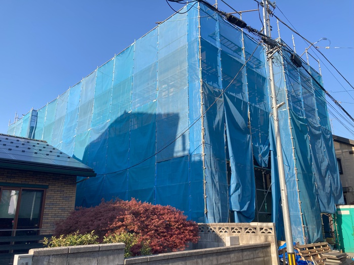 建物外観　建築中