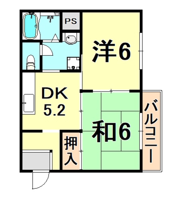 伊丹坂ハイツの間取り写真