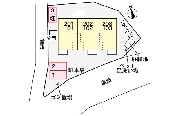 駐車場　駐車場は要確認