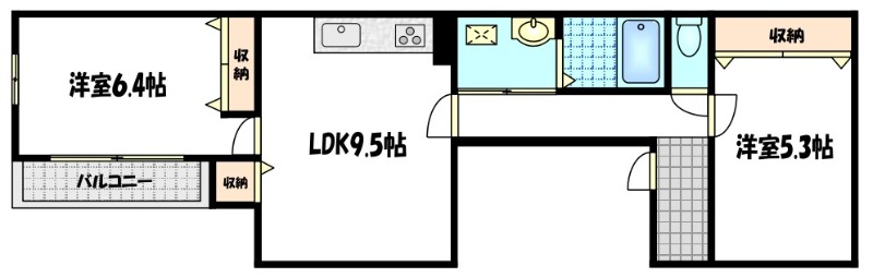 京都グランデ四条春日の間取り写真