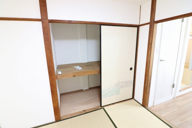 収納　たっぷりとした収納スペースです