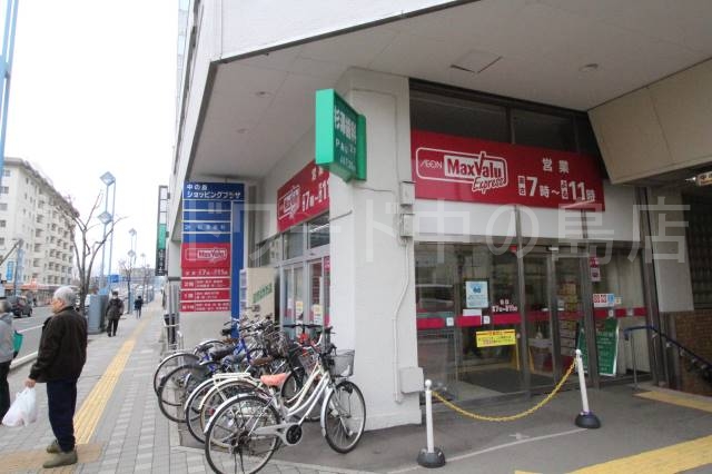 スーパー　マックスバリュエクスプレス中の島店（スーパー）まで549m