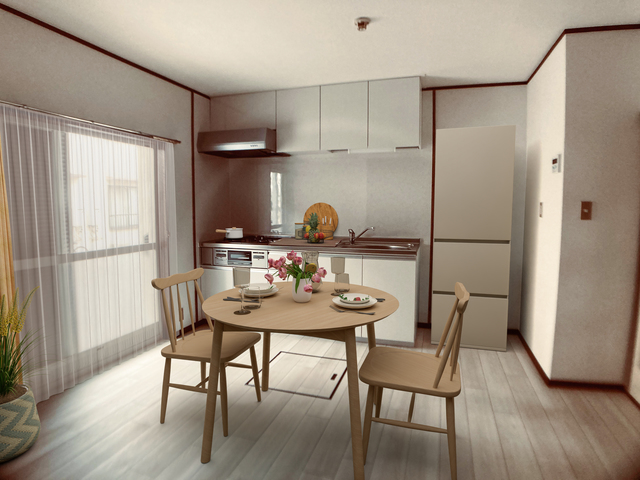 居室・リビング　こちらの家具はＣＧです。家具付きではございません。