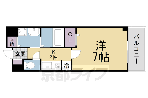 ＪＲ片町線 大住駅 徒歩4分 2階建 築23年の間取り写真
