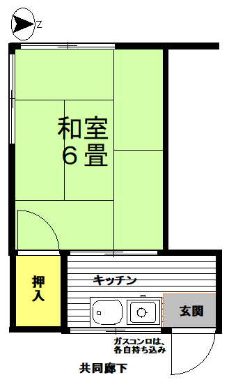 武富士荘の間取り写真