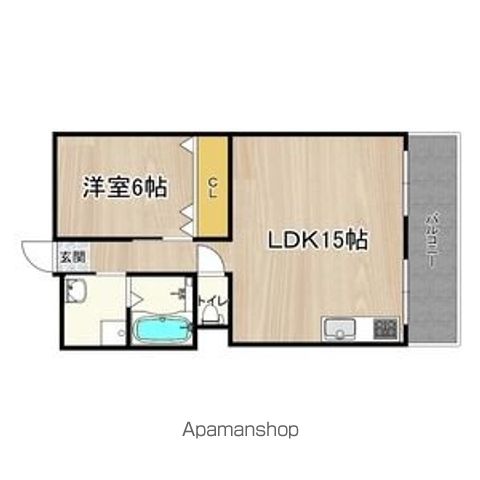 第1マンション寺直の間取り写真