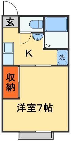 ＪＲ総武線 西船橋駅 徒歩9分 2階建 築43年の間取り写真