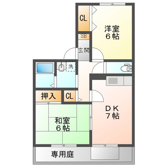 ファミール高岡台の間取り写真