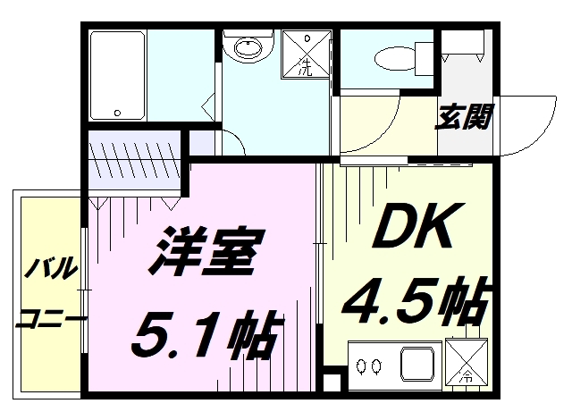 MELDIA西所沢IIの間取り写真