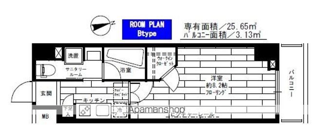 ＪＲ中央線 飯田橋駅 徒歩3分 14階建 築13年の間取り写真