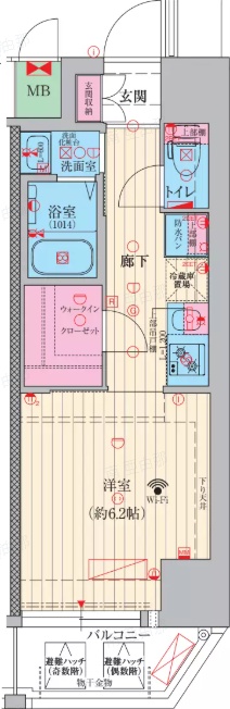 ファーストフィオーレ神戸トランキーロの間取り写真