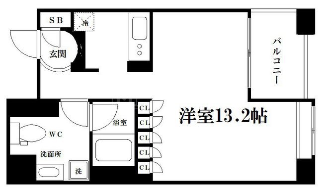地下鉄堺筋線 堺筋本町駅 徒歩2分 15階建 築20年の間取り写真