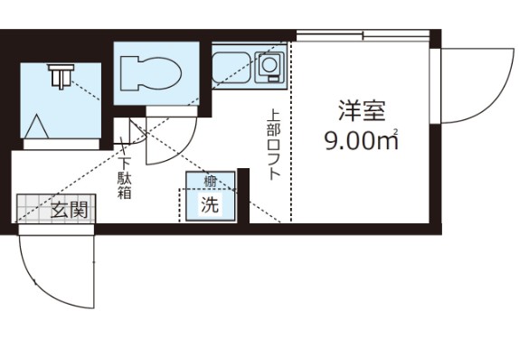 QUQURI北新宿の間取り写真