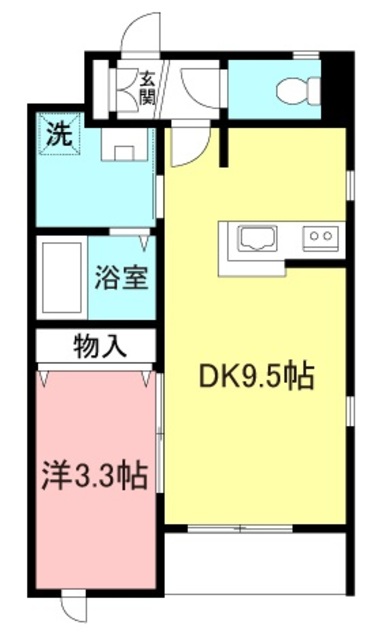 東京メトロ有楽町線 千川駅 徒歩4分 3階建 築18年の間取り写真