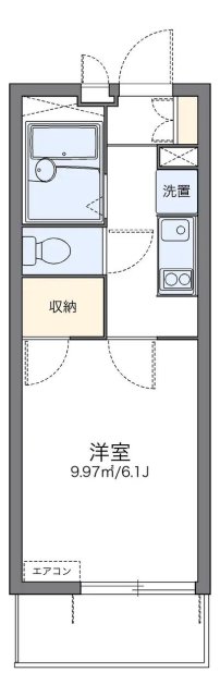 レオパレス長洲西通の間取り写真