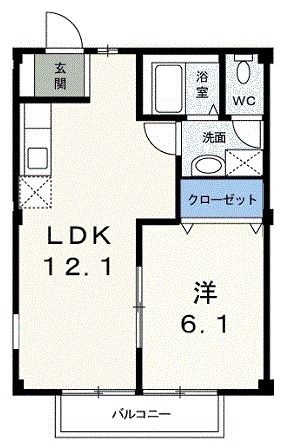 ＪＲ高崎線 熊谷駅 バス乗車時間：23分 最寄りバス停で下車 徒歩9分 2階建 築28年の間取り写真